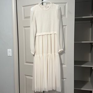 Aritzia white midi dress Wilfred